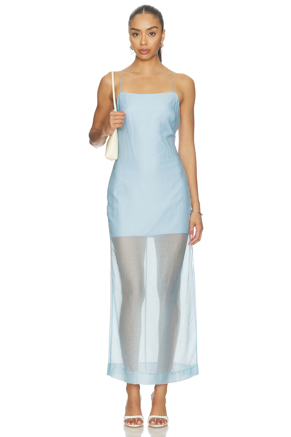 Jenny Midi Dress - Size L - Baby Blue - Women's Dresses Cocktail
