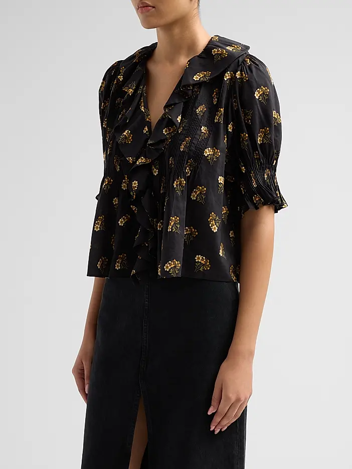 DÔEN  Henri Blouse Buttercup Bouquet