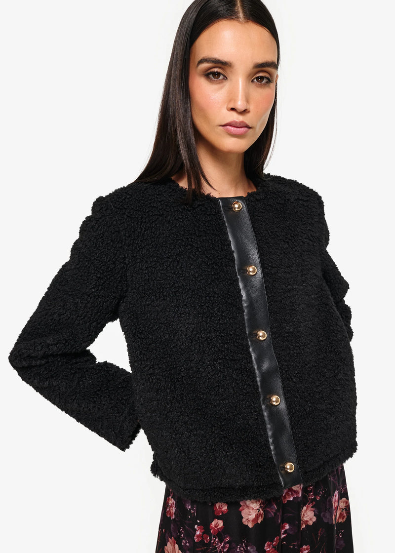 Cami Nyc PAVAN SHERPA JACKET BLACK