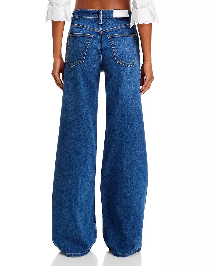 Re/Done 70s Ultra High Rise Wide Leg Jeans in Monterey Faded