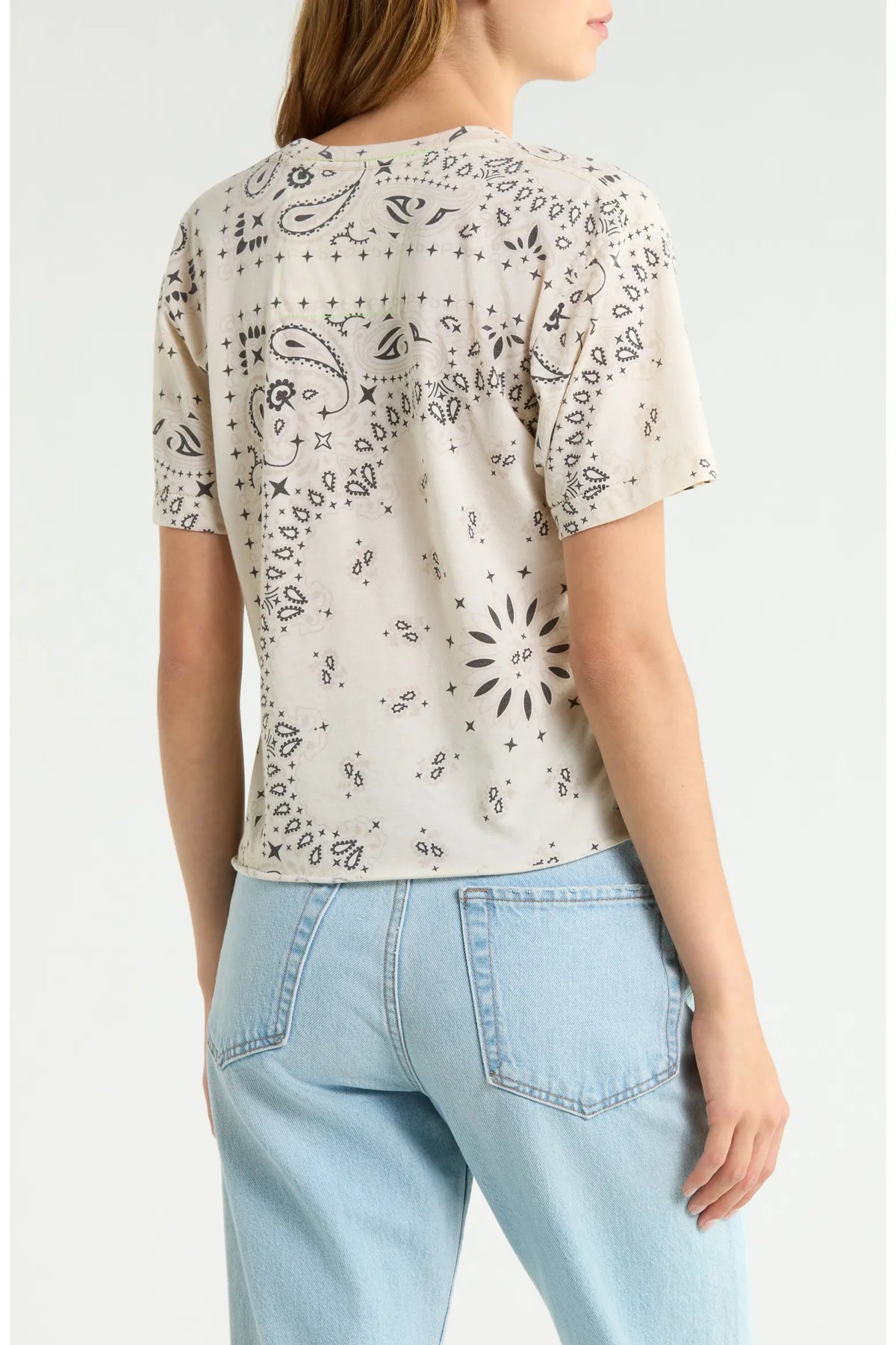Aviator Nation Bandana Boyfriend T-Shirt Vintage White