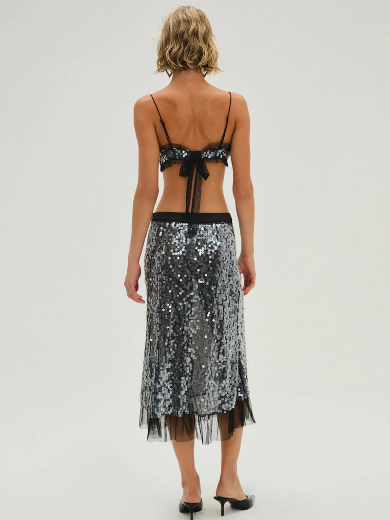 For Love & Lemons Christelle Midi Skirt