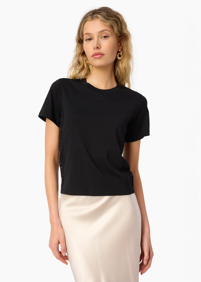 Cami Nyc EBRA COTTON TEE BLACK