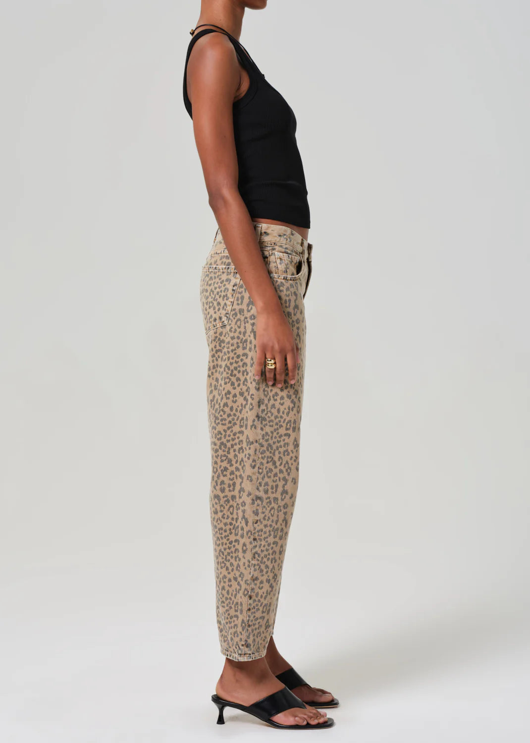 Citizens of Humanity Miro Relaxed Jean In Natural Cheetah