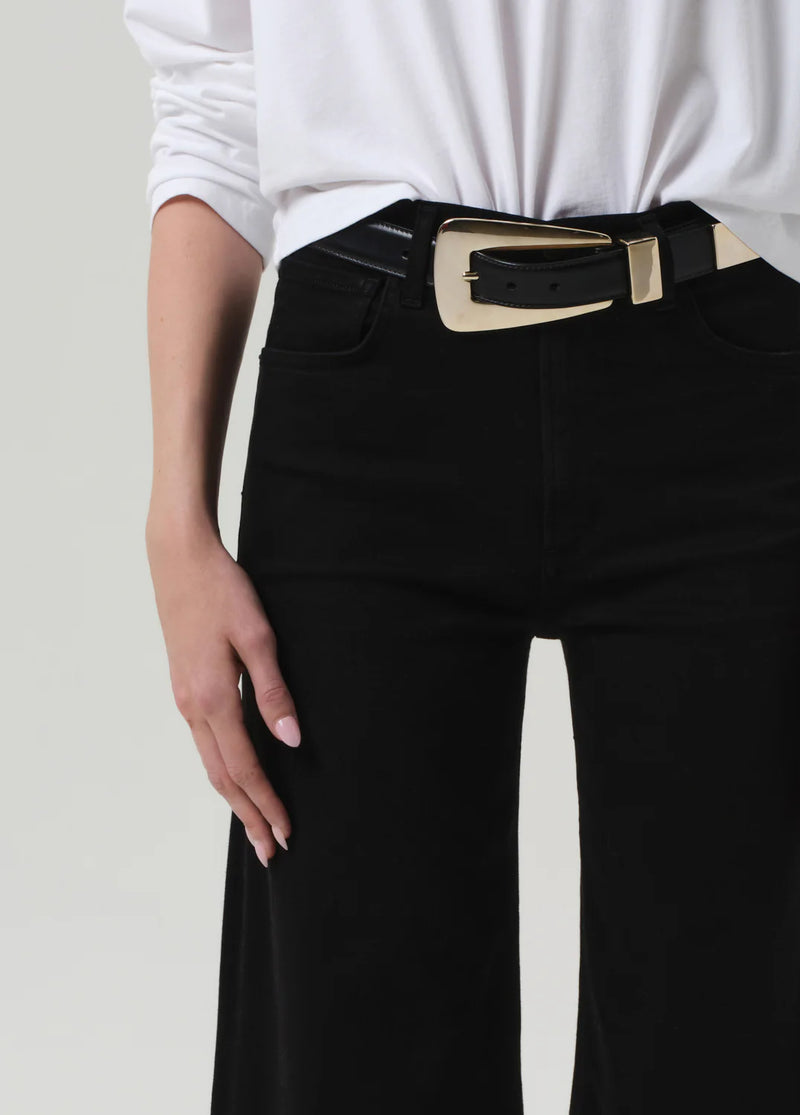 Citizens Of Humanity Lyra Long Wide Leg In Plush Black