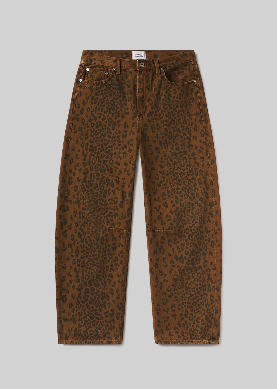 Citizens Of Hunanity Miro Long Relaxed Jean In Sepia Cheetah