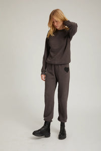 Sprwmn CHARCOAL HEART SWEATPANTS