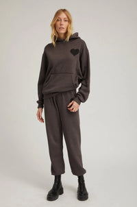 Sprwmn CHARCOAL HEART SWEATPANTS