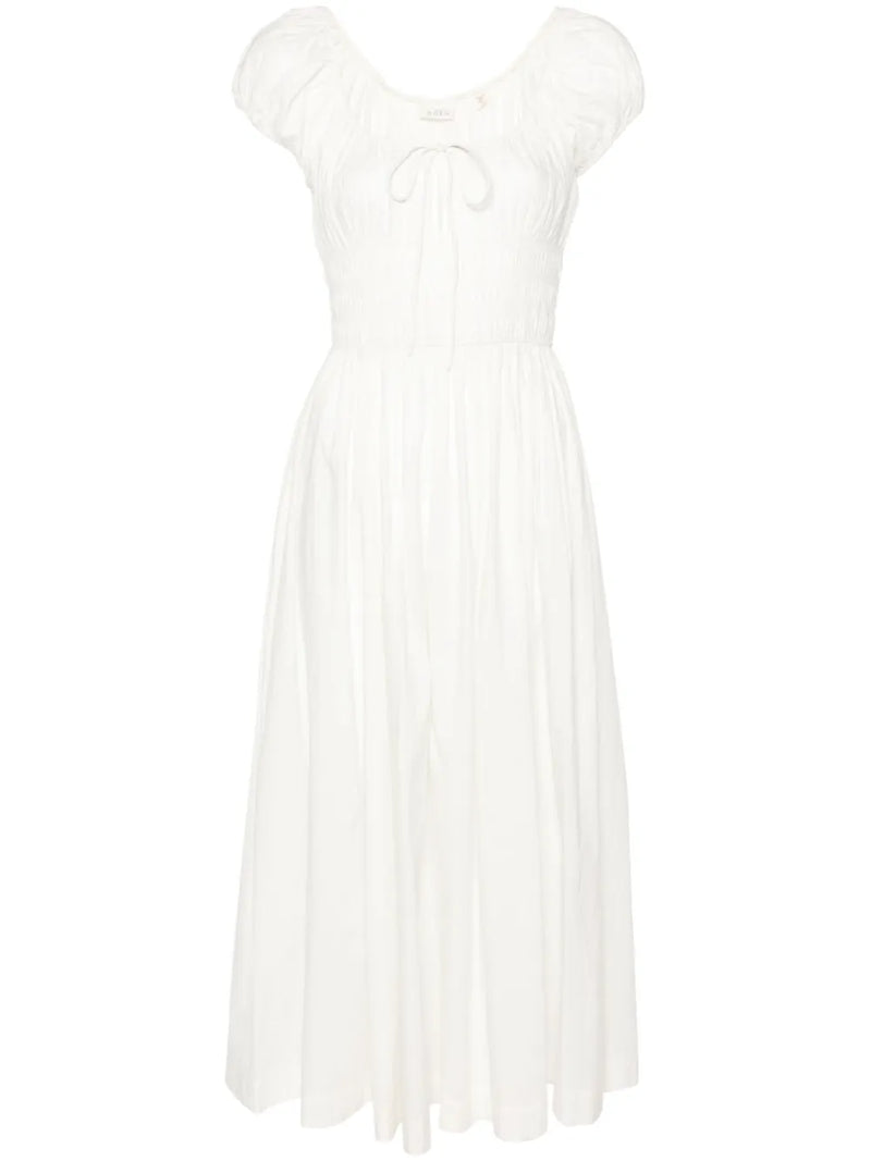 Dôen DÔEN Quinn midi dress In Salt