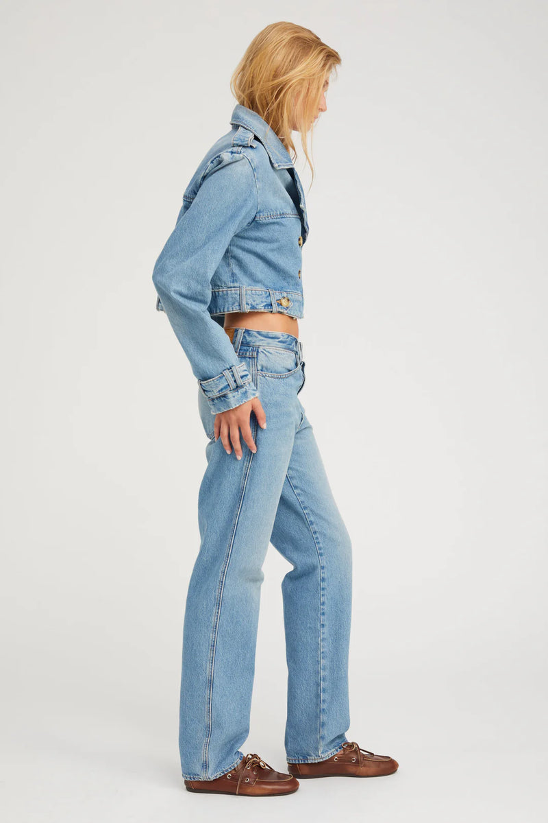 SPRWMN  PARADIS CROPPED DENIM TRENCH