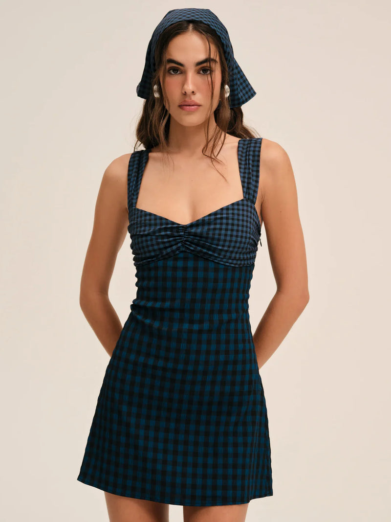 For Love & Lemons Blue River Mini Dress