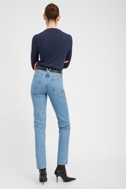 SPRWMN Cotton Long Sleeve Baby Tee - Navy