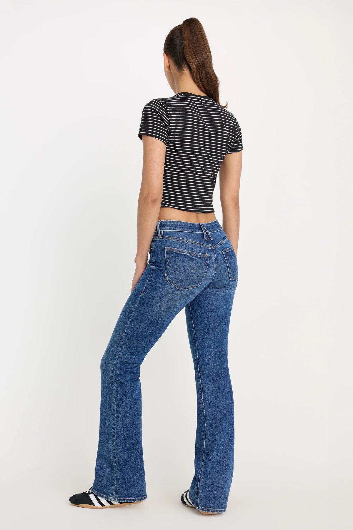 Good American Good Low Rise Bootcut Jeans - Indigo1218