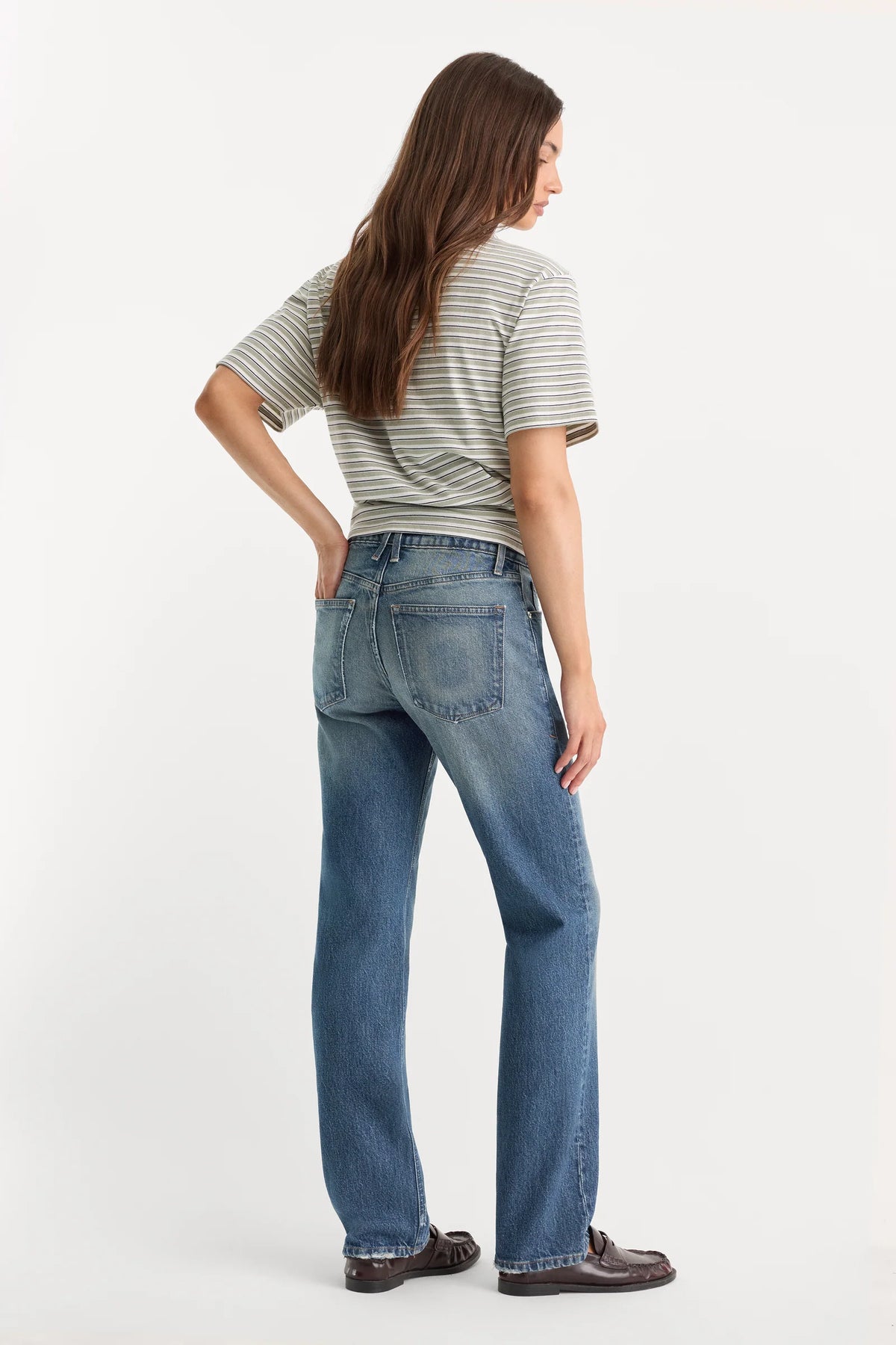 Good American vintage straight jeans Indigo 1282