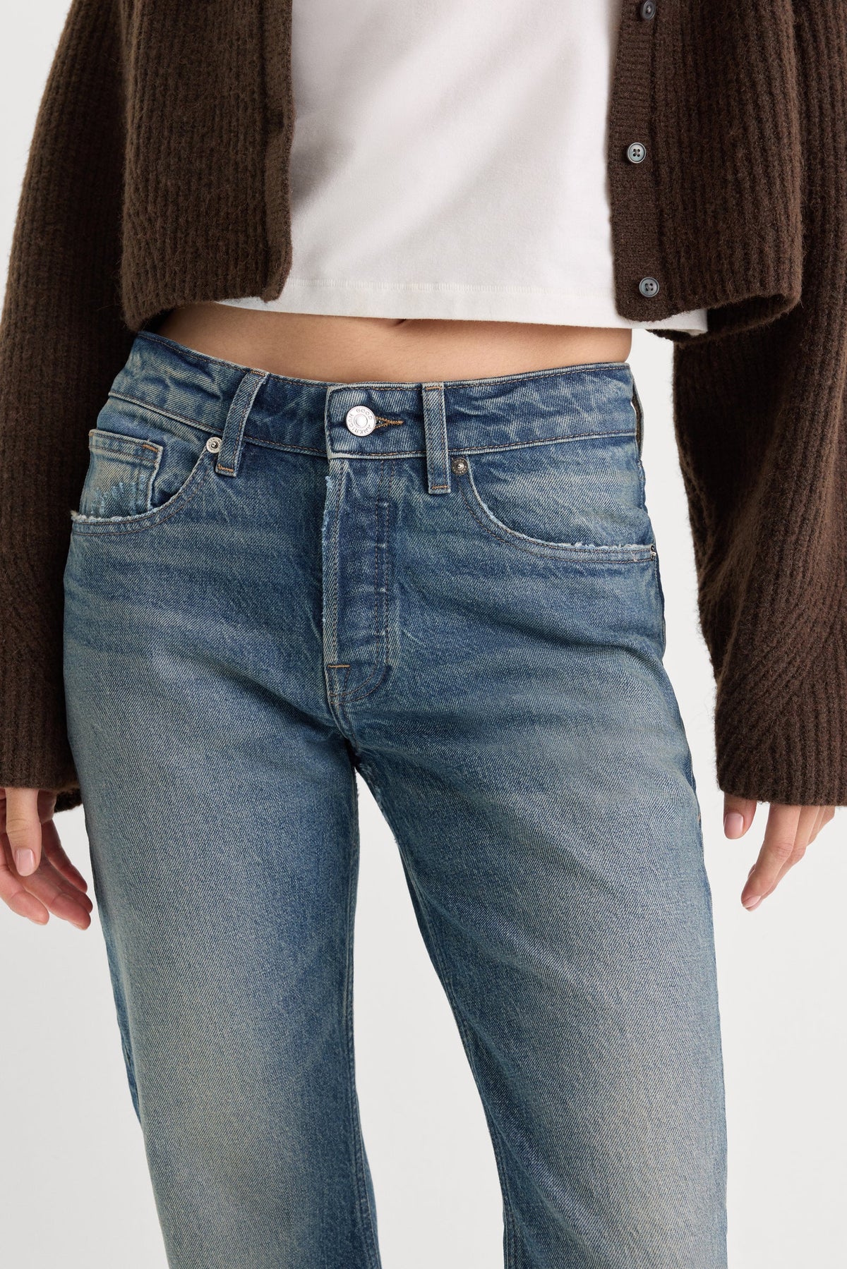 Good American vintage straight jeans Indigo 1282