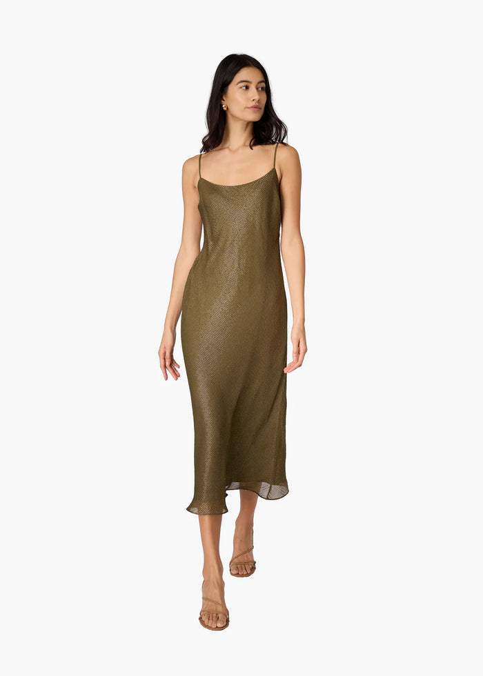 cami nyc jennelyn pleated maxi dress Cami NYC