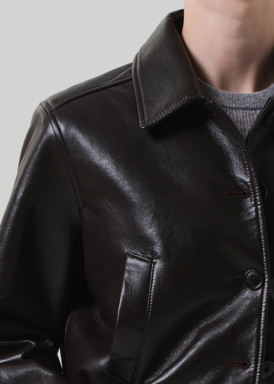 Citizens of Humanity Lola Bomber Recycled Leather In Brown
