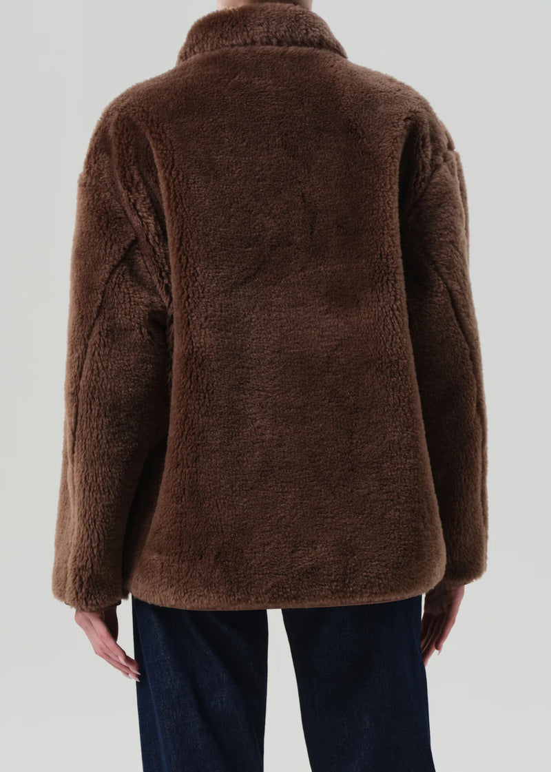 Citizens of Humanity Astrid Sherpa Jacket In Warm Tan
