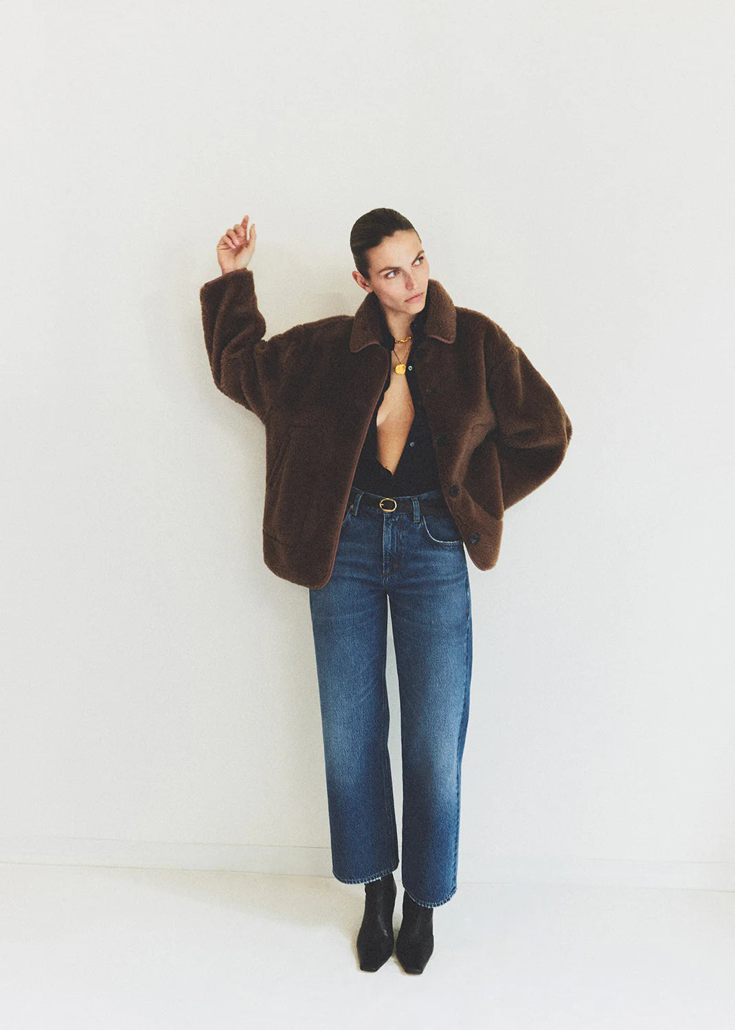 Citizens of Humanity Astrid Sherpa Jacket In Warm Tan