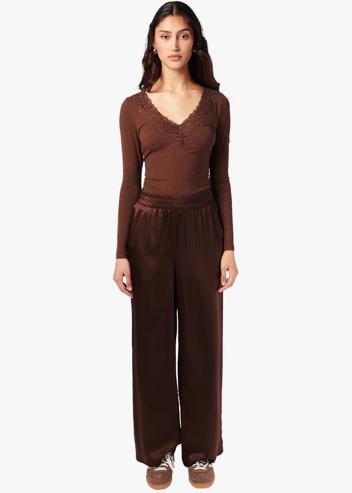 CAMI NYC ROONEY RIB KNIT TOP MALT