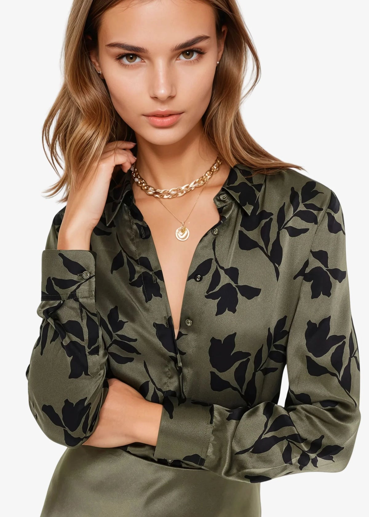 CAMI NYC VERONIQUE BLOUSE PRESSED FLORAL