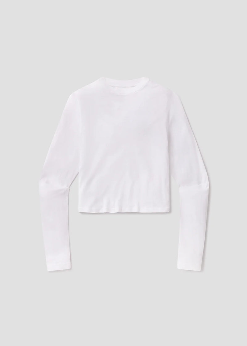 Citizens of Humanity Sabine Cropped Long Sleeve In White
