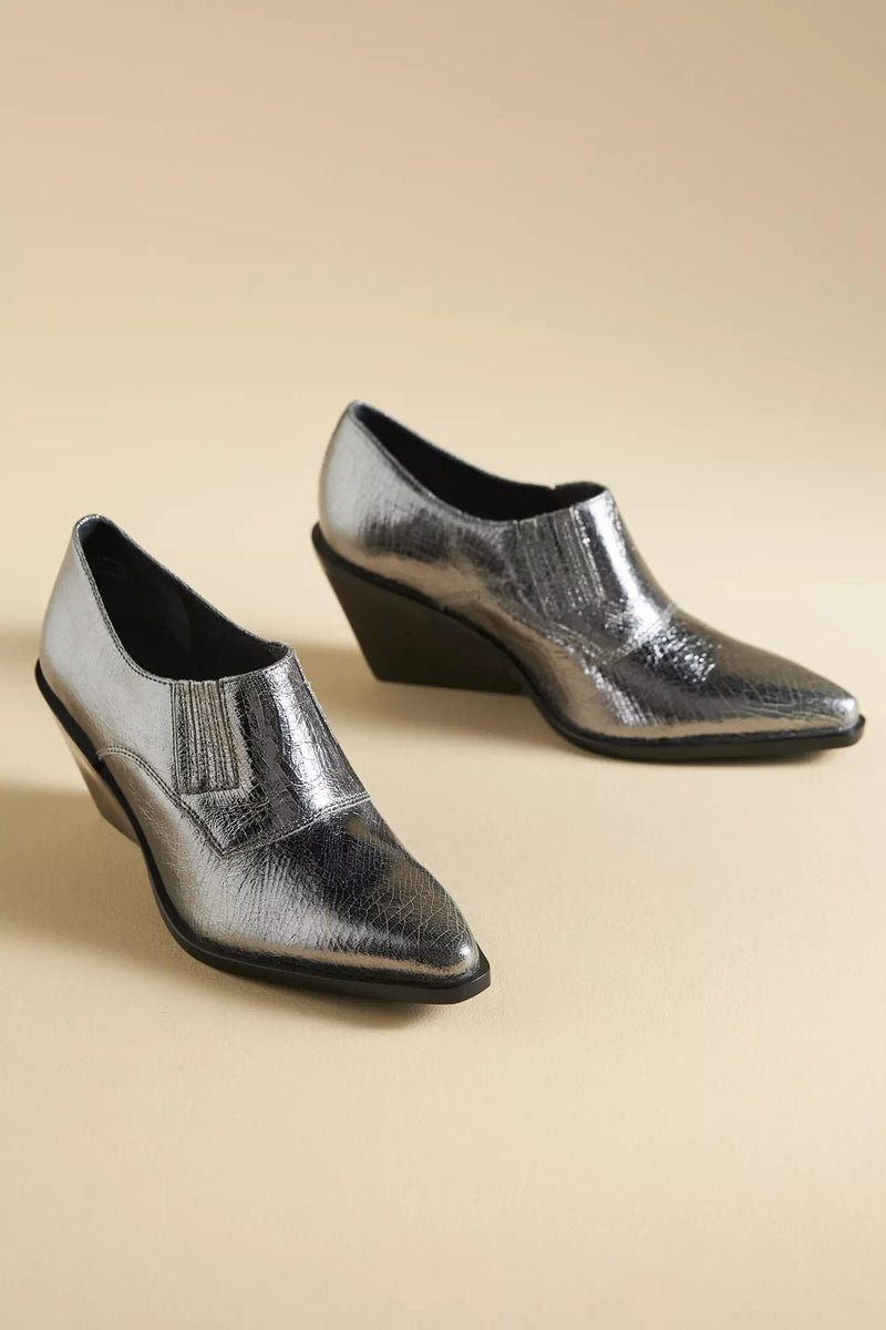 Seychelles Seattle Booties Metallic Pewter