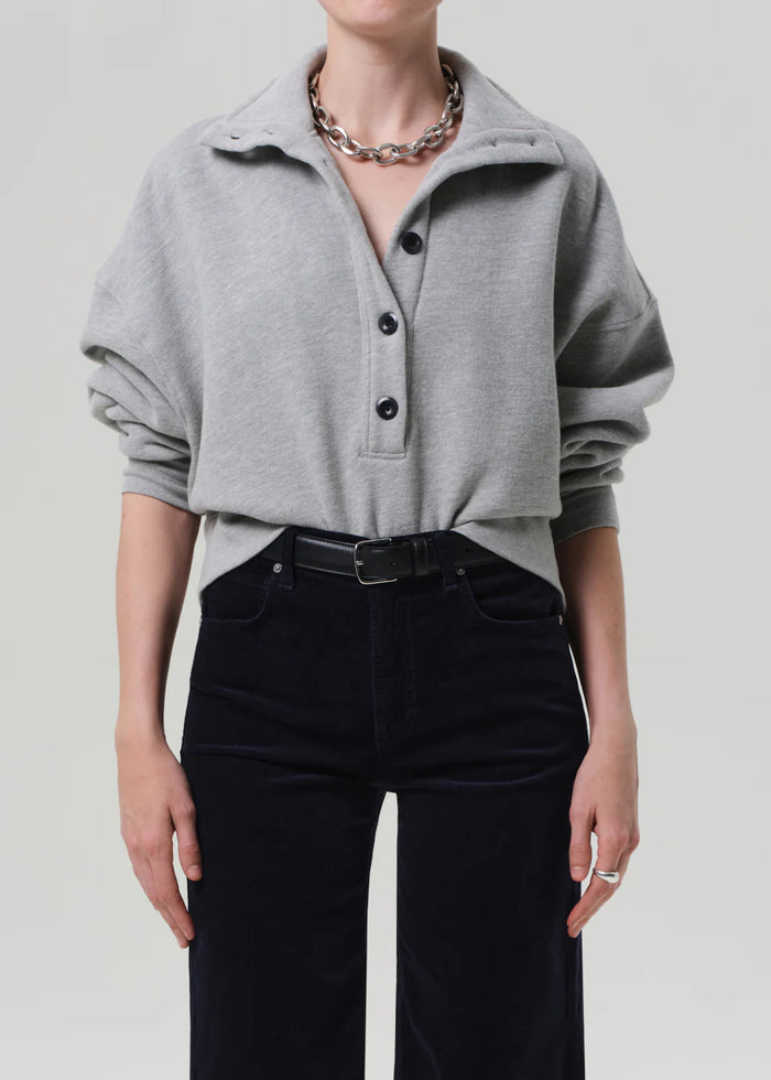 Citizens of Humanity Mirelle Funnel Neck In Heather Grey