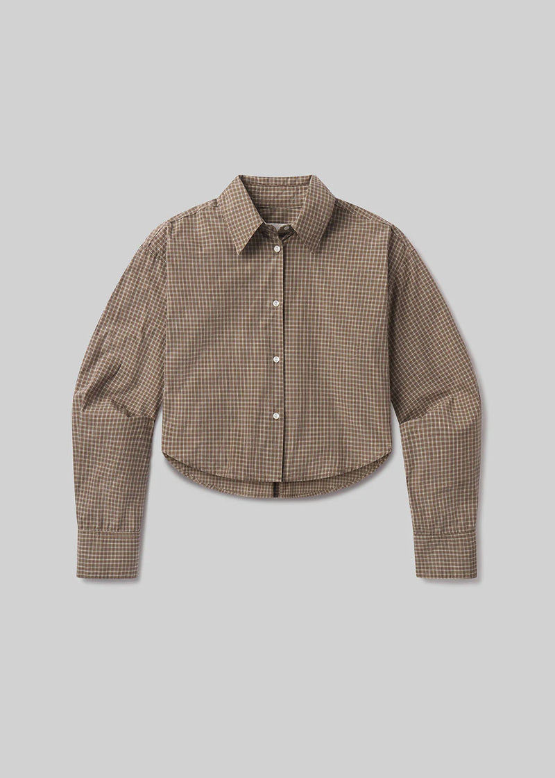 Citizens of Humanity Ana Cropped Shirt In Heritage Plaid