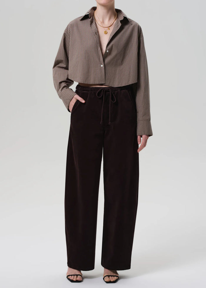 Citizens of Humanity Ana Cropped Shirt In Heritage Plaid