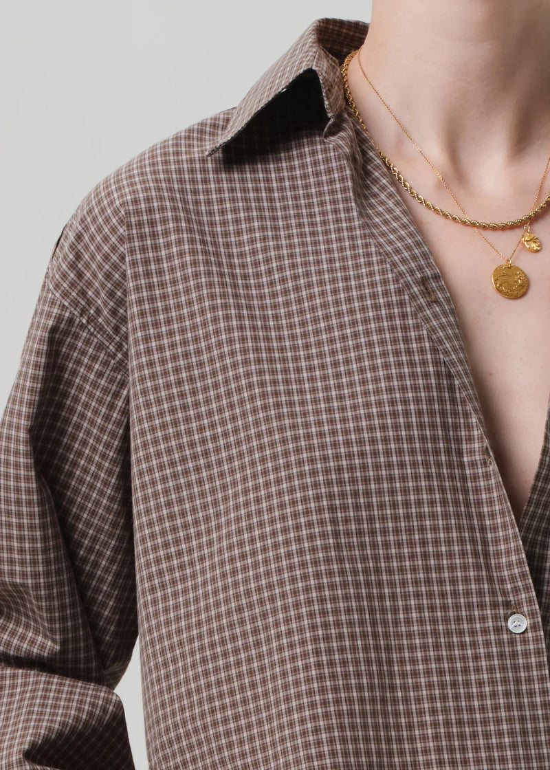 Citizens of Humanity Ana Cropped Shirt In Heritage Plaid