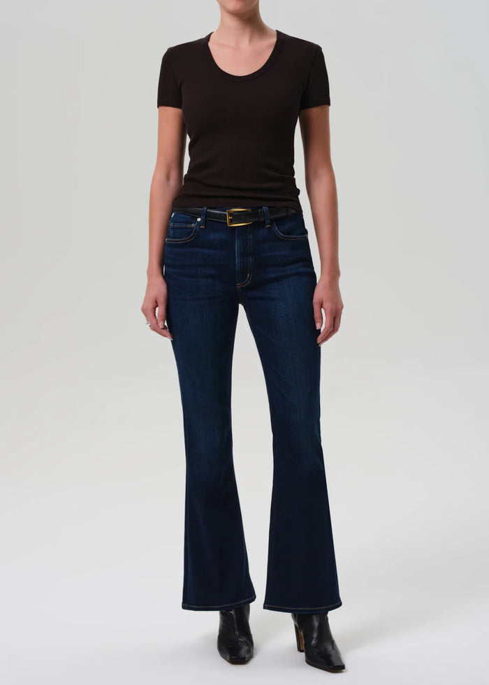 Citizens of Humanity Maude U Neck Tee In Chocolate or White