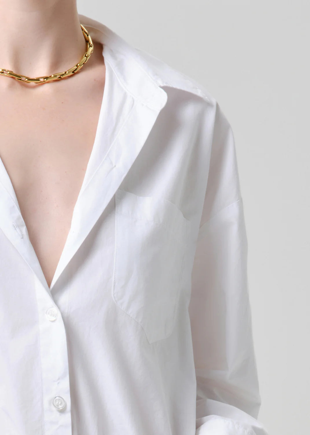 CITIZENS OF HUMANITY Petit Ami Shirt In Optic White