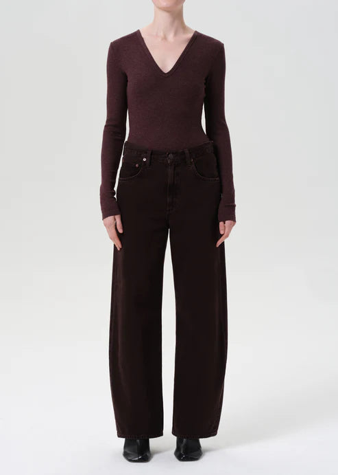 AGOLDE LOW CURVE JEAN - SLOE BERRY