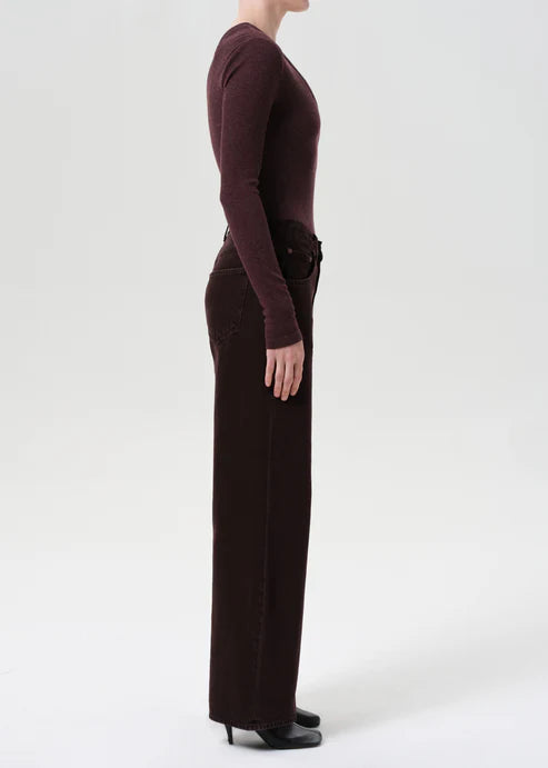 AGOLDE LOW CURVE JEAN - SLOE BERRY