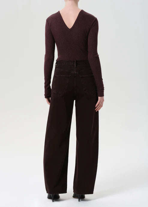 AGOLDE LOW CURVE JEAN - SLOE BERRY