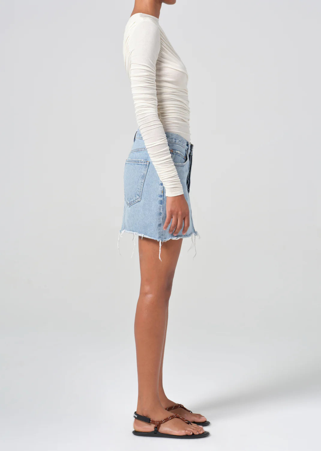 Agolde V-WAIST MINI SKIRT IN FORCE
