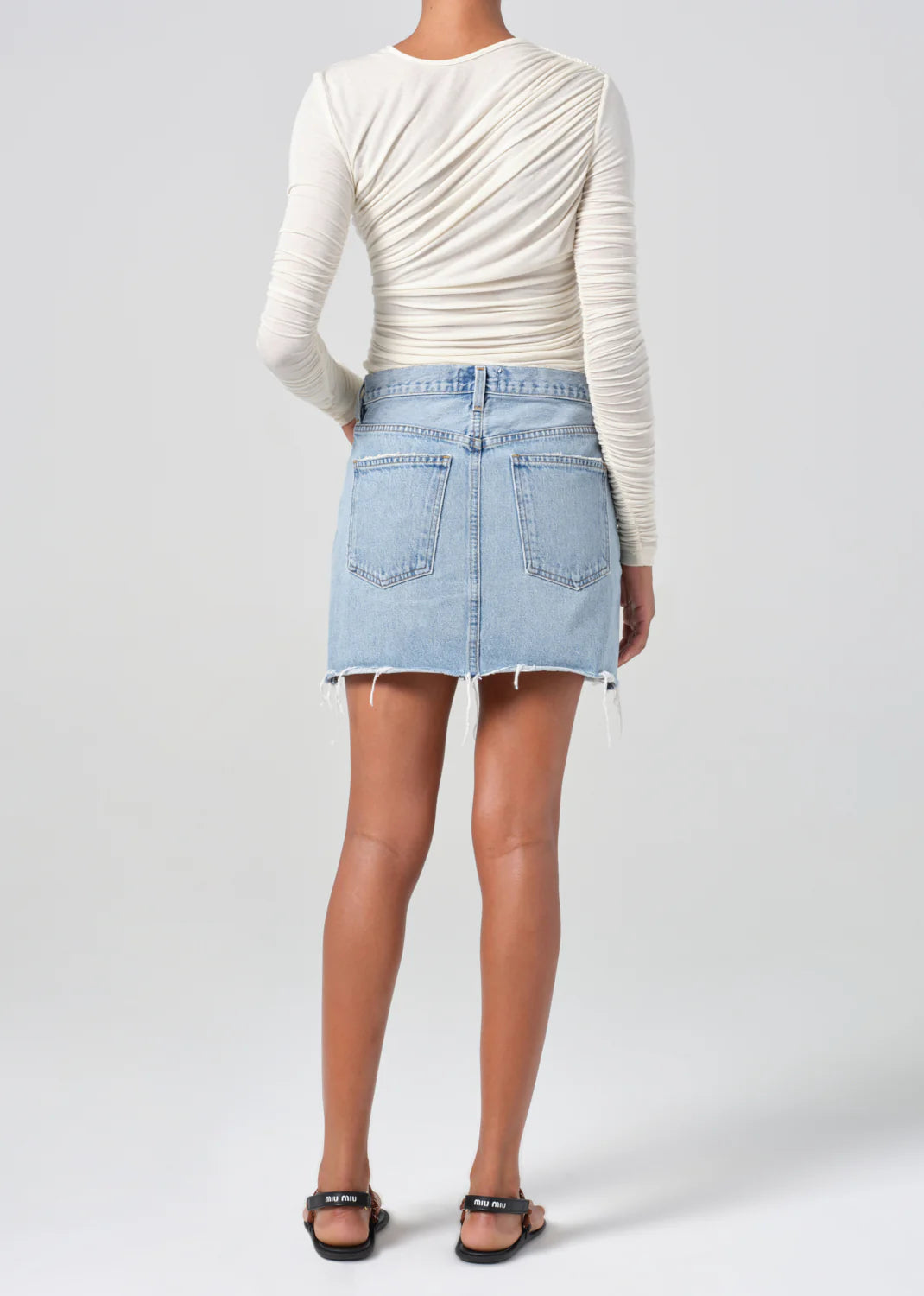 Agolde V-WAIST MINI SKIRT IN FORCE