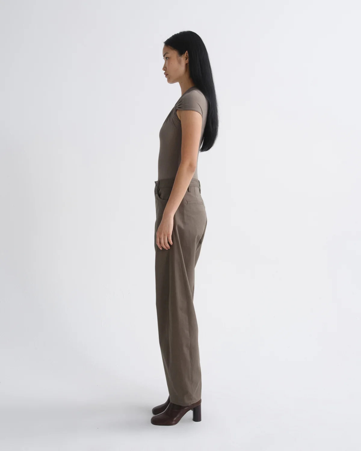 AGOLDE LUNA TROUSER TAUPE