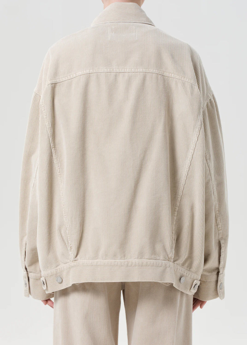 AGOLDE REWORKED WAYNE JACKET (CORDUROY) IN RICE GRASS