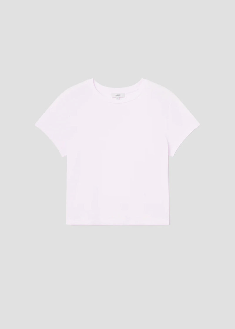 Agolde ADINE SHRUNKEN TEE IN ROSEWATER
