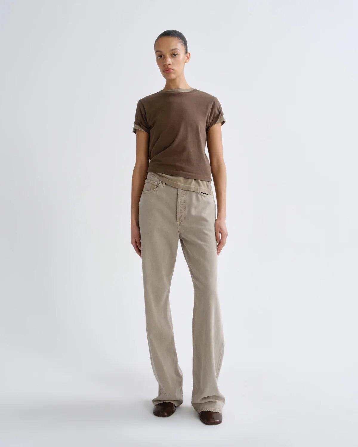 Agolde ADINE SHRUNKEN TEE Uniform
