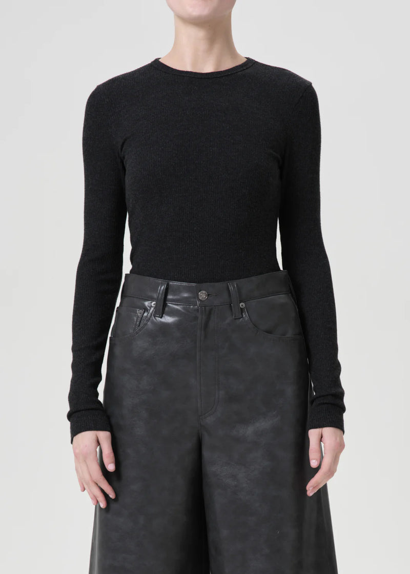 Agolde DELPHI SLIM TEE IN KATNISS