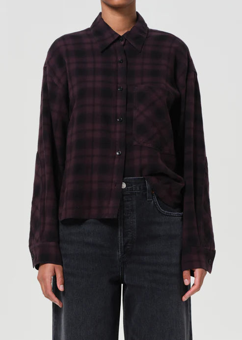 AGOLDE COMER SHIRT - ROOT