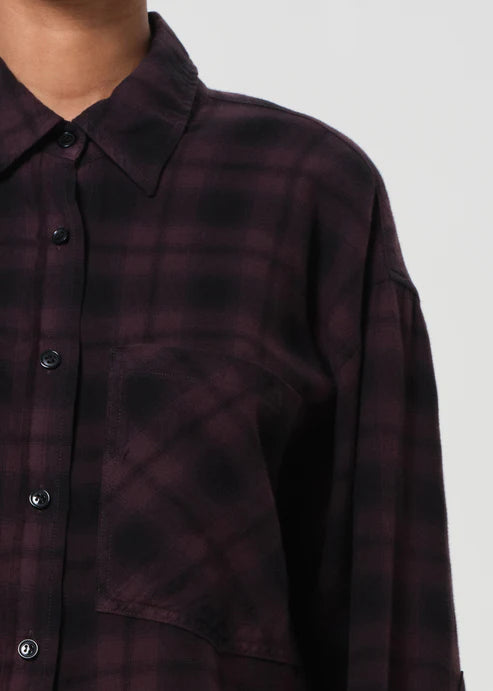 AGOLDE COMER SHIRT - ROOT