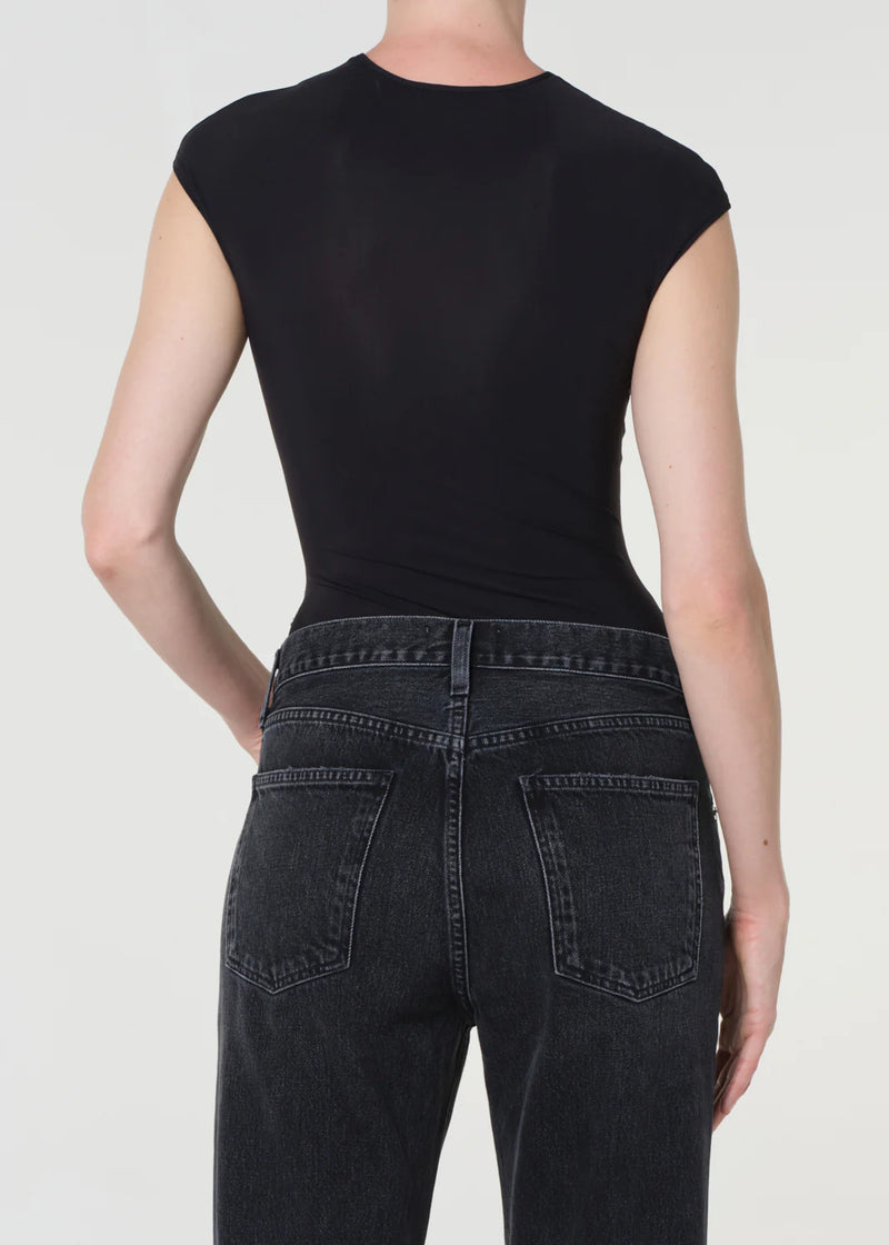 AGOLDE NADIA BODYSUIT IN BLACK