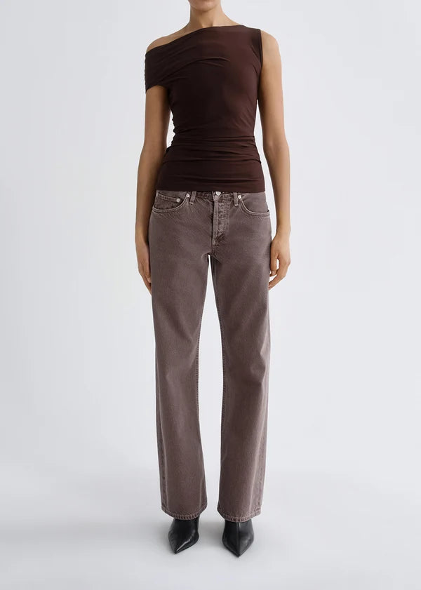 AGOLDE Carlin Top In Chocolate