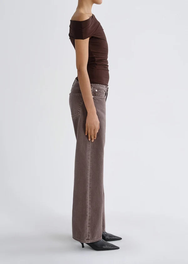 AGOLDE Carlin Top In Chocolate