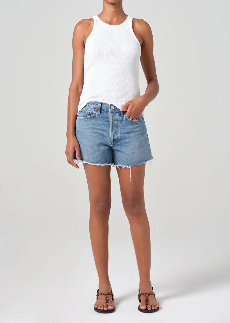 AGOLDE PARKER LONG SHORT IN FAIRWAY