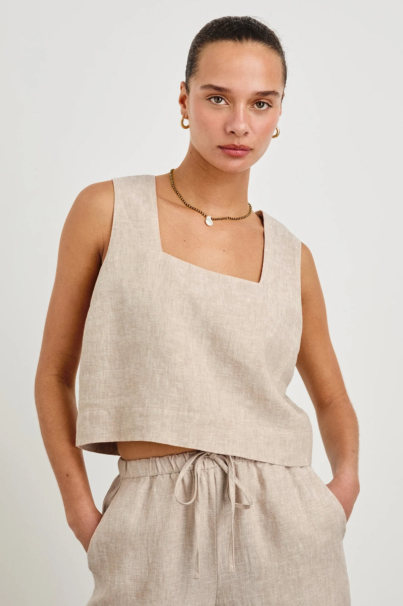 Rails Akira Top Heathered Flax